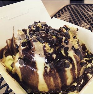 Cookie dough at Cinnaholic in San Jose