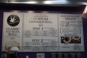 Cinnaholic menu at Cinnaholic in San Jose