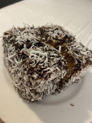 Better than a standard lamington  at Flour of Life Bakery in Helensvale
