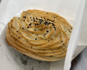 Potato pie - deliciously crunchy!   at Flour of Life Bakery in Helensvale