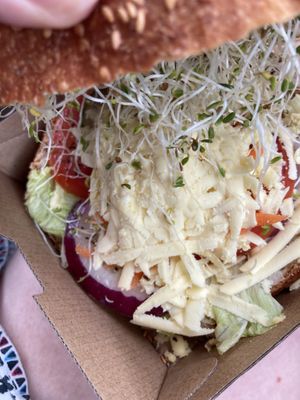 Basil cheese roll  at Flour of Life Bakery in Helensvale