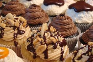Cupcakes at Flour of Life Bakery in Helensvale