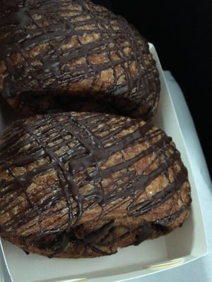 Chocolate croissants!!!! at Flour of Life Bakery in Helensvale