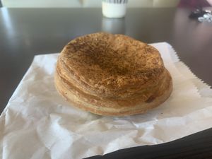 Pepper steak pie at Flour of Life Bakery in Helensvale