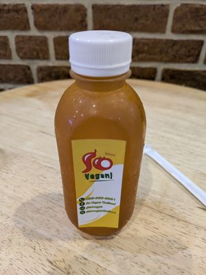 Bael Fruit Juice at So​ Vegan in Bangkok