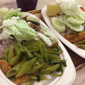 All kinds of veggies at So​ Vegan in Bangkok