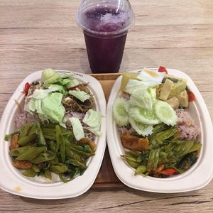 All kinds of veggies at So​ Vegan in Bangkok