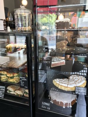 Cakes, cookies, and sandwiches   at Trago in Leipzig