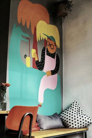 Back room at Trago in Leipzig