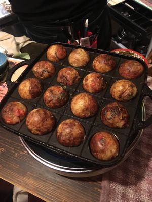 Finished Takoyaki! at Self Takoyaki Bar IDUCO in Osaka