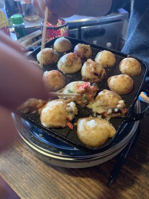 So fun, so delicious  at Self Takoyaki Bar IDUCO in Osaka