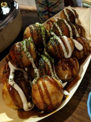 I made this! It's the vegan takoyaki! at Self Takoyaki Bar IDUCO in Osaka