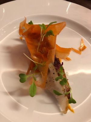 Amazing carrot dish at Dario Gualtieri Bistro in Buenos Aires