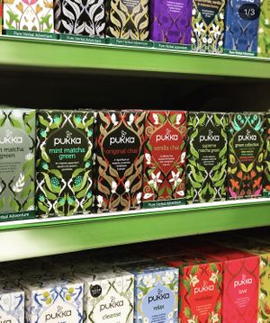 Massive range of Pukka teas at Raw in Nottingham