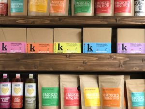 Locally produced vegan rubs and seasonings. Adding flavour to tofu or meat alternatives at Raw in Nottingham