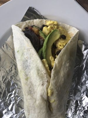 Just egg breakfast burrito  at The Beet Box Cafe in Kailua
