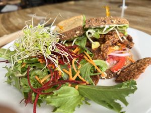 3 Little Birds sandwich  at The Beet Box Cafe in Kailua