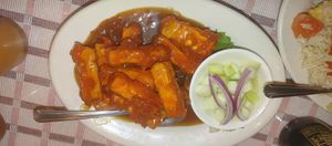 Orange tofu at Lemon Grass Thai Cuisine in Medford