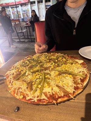   at Pizzeria Ecuador  in Valparaiso