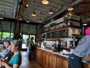 inside at Holiday in Portland