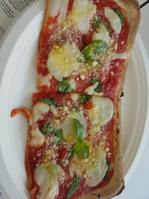 mmmmmmm...vegan pizza ♡ at By GiGi in Miami