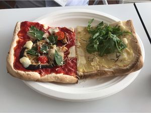 Melanzane and Patate Pizza at By GiGi in Miami