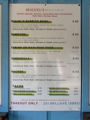   at Miguel's Beach n Baja in Dauphin Island