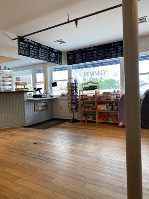 Front counter area  at Common Roots Cafe in Rye