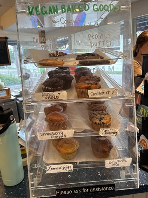 Vegan baked goods, plant milk, big selection of vegan breakfast   at Common Roots Cafe in Rye