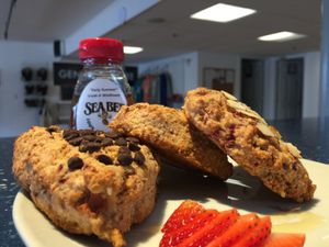 Vegan scones  at Common Roots Cafe in Rye