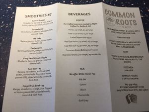 Coffee, smoothies, bowls  at Common Roots Cafe in Rye