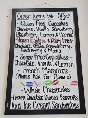 Ask for the vegan options! at Cupcake Magic in Yuba City