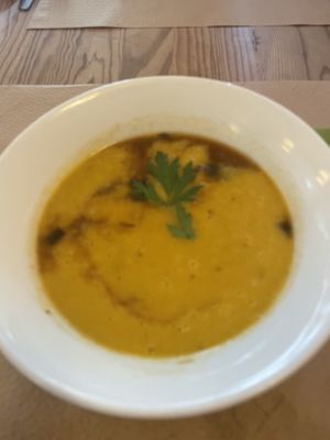 Miso vegetable soup   at Miquetes in Barcelona