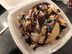 The “Happy birthday”  at Cinnaholic in Jacksonville