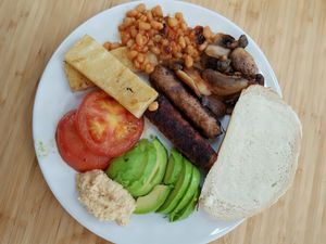 Breakfast at Good Intentions cafe  at Good Intentions in Christchurch