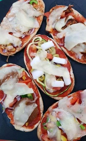 pitta pizza at Good Intentions in Christchurch