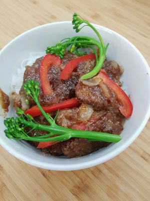 sticky seitan at Good Intentions in Christchurch