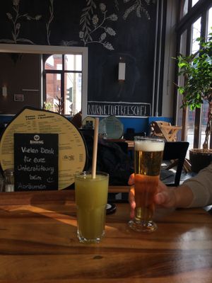 Limonada & Beer at Hummus Küch' in Frankfurt