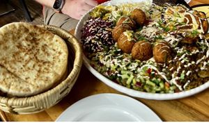 Sharing is Caring plate  at Hummus Küch' in Frankfurt