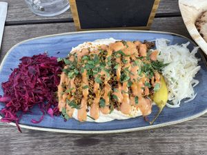 Seitan Schawarma  at Hummus Küch' in Frankfurt