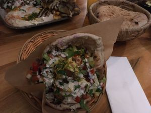   at Hummus Küch' in Frankfurt