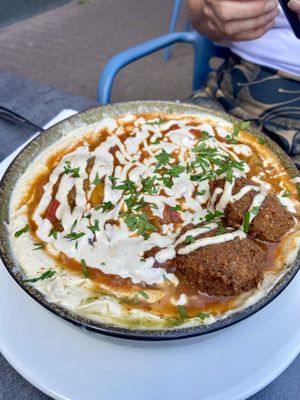 Hummus tomato dish   at Hummus Küch' in Frankfurt