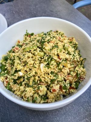 Couscous salad   at Hummus Küch' in Frankfurt
