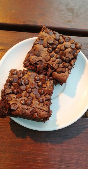 Brownies at Hummus Küch' in Frankfurt