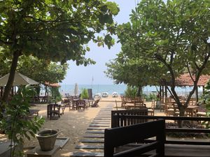 What a view!  at Beach Restaurant in Arugam Bay