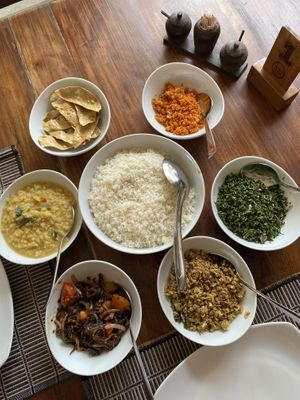 Great array beautifully presented   at Beach Restaurant in Arugam Bay