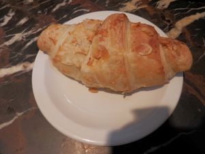 Almond croissant at Caffe Nero in Ely