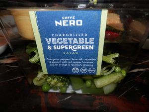 Chargrilled vegetable and supergreen salad at Caffe Nero in Ely