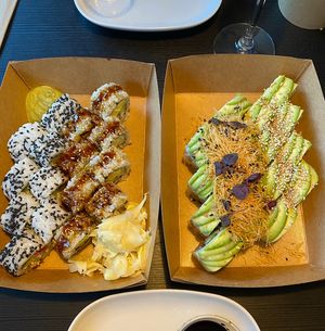 "Long time no sea” menu  at Letz Sushi in Aarhus