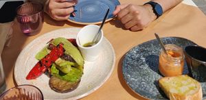 The grilled vegetables starter at Kosmos in Crete